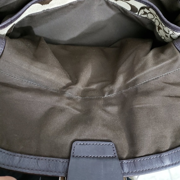 Coach Signature Patchwork shoulder hobo purse - Picture 6 of 8